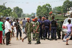 Election-related clashes in Kinshasa