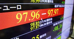 Euro continues weakening vs yen