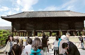 Shosoin treasure house reopens to public in Nara