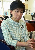 U.N. assistant administrator Nakamitsu gives interview