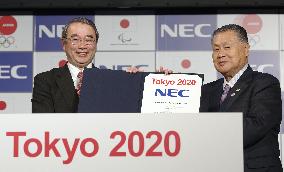 NEC joins list of 2020 Tokyo Olympics "gold" sponsors