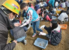 Osaka pupils find 5th-century clay figure fractions