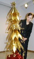 Christmas tree made of pure gold