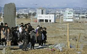 School trip to tsunami-hit Natori, Miyagi Pref.