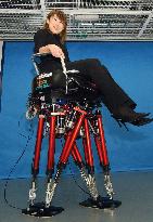 Biped robot capable of carrying man developed