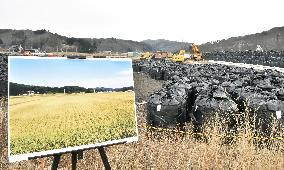 Once idyllic Fukushima village field now site for tainted waste