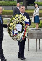 Russian envoy visits Hiroshima after rejecting protest at nuke remark
