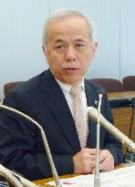 Tokyo Electric Power chief Hirose meets press