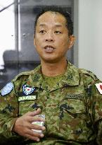 Japanese peacekeeping mission in S. Sudan shown to press