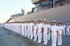 Japanese naval training ship calls at Rio port