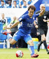 Leicester's Okazaki plays against Sunderland