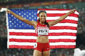 Felix wins 400m for 9th career gold at worlds
