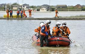 Aftermath of flooding in eastern Japan