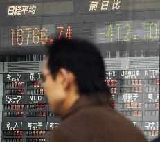 Tokyo stocks open sharply lower