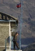 N. Korean soldier at China border