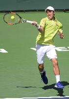 Japan's Nishikori wins 2nd-round match at BNP Paribas tennis