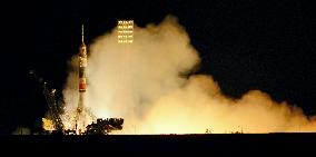Soyuz lifts off to take 3 astronauts to space station