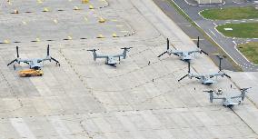 Ospreys to be deployed for relief goods transportation