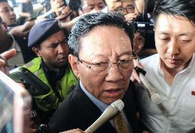 N. Korean envoy leaves Malaysia