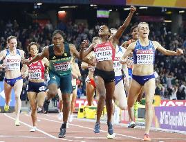 Athletics: Kenya's Kipyegon wins women's 1,500m at world c'ships