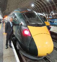 Hitachi's rail car starts operation in Britain