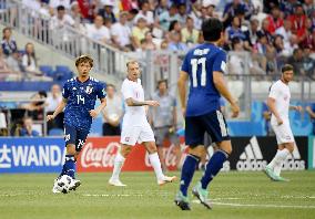 Football: Japan vs Poland at World Cup