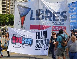 Protest against G20 summit in Buenos Aires