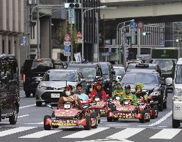 Go-kart drive on public road