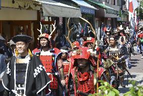 Samurai parade in Japan