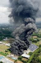 Fire at metal scrap plant