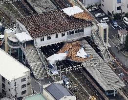 Typhoon Faxai hits Tokyo area