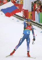 Russia win women's relay biathlon gold medal