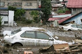 Nagano Pref. hit by heavy rain