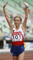 Russia's Olga Kaniskina wins 20-km race walk at world