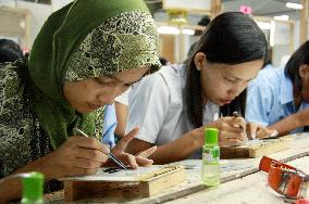 Artificial eyelash factory in Indonesia