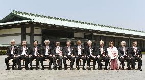 Recipients of Grand Cordon of Order of Rising Sun at photo session