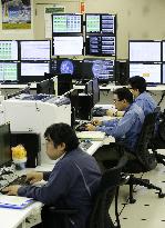 Control room in Tokyo for new weather satellite shown to press