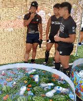 High school rugby players gather in Nara Pref.