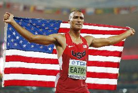 Ashton Eaton wins men's decathlon at world championships