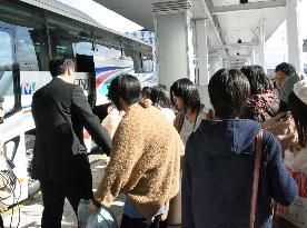 Japanese travelers return from terror-hit France