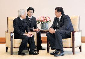 Emperor meets with Peruvian President Alan Garcia