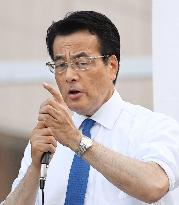 Democratic Party's Okada campaigning for upper house election