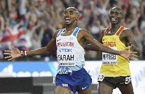 Farah wins men's 10,000-meter