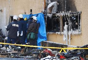 Sapporo fire site investigation