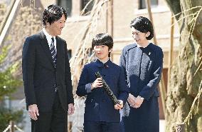 Japan Prince Hisahito's elementary school graduation