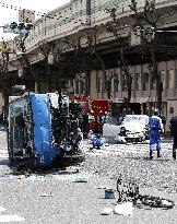 Traffic accident in Tokyo