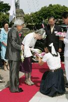Japan's emperor, empress visit Chulalongkorn University