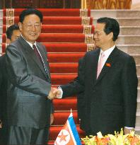 North Korean Prime Minister Kim Yong Il in Hanoi