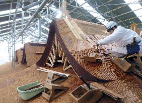 Works to install new roof at Kasugataisha shrine