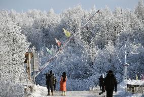 "Extreme cold" draws tourists to Inner Mongolia